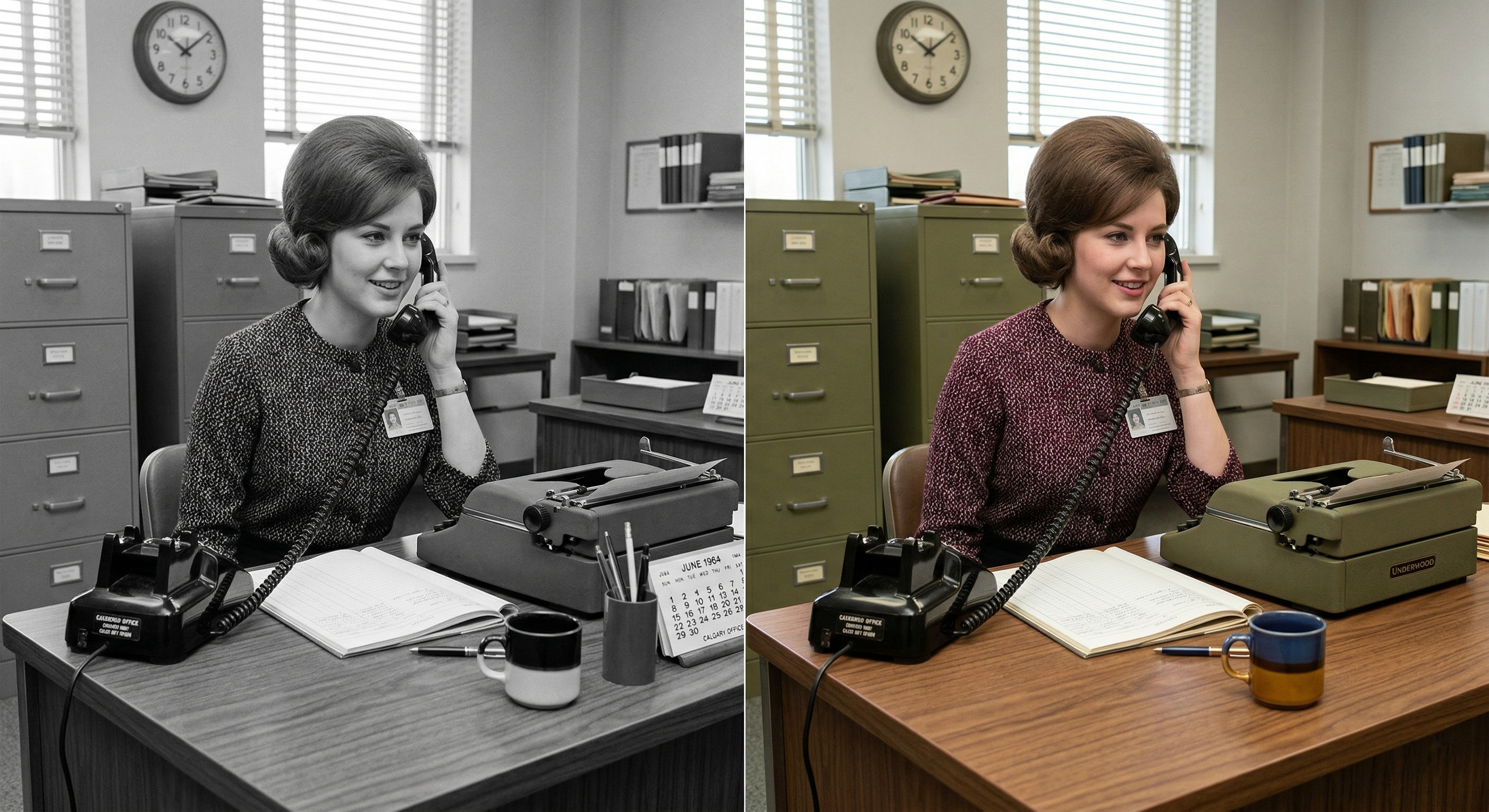 Die Frau an der Vermittlung