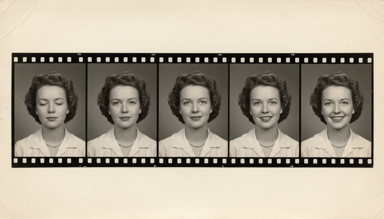 Still portrait beside frames of its subtle animated movement